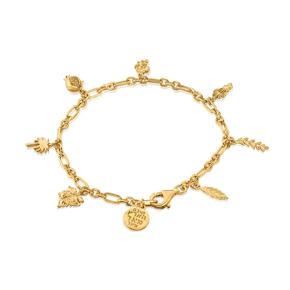 Gold, Jewelry, A Unique Real 22k And 24k Charm Bracelet